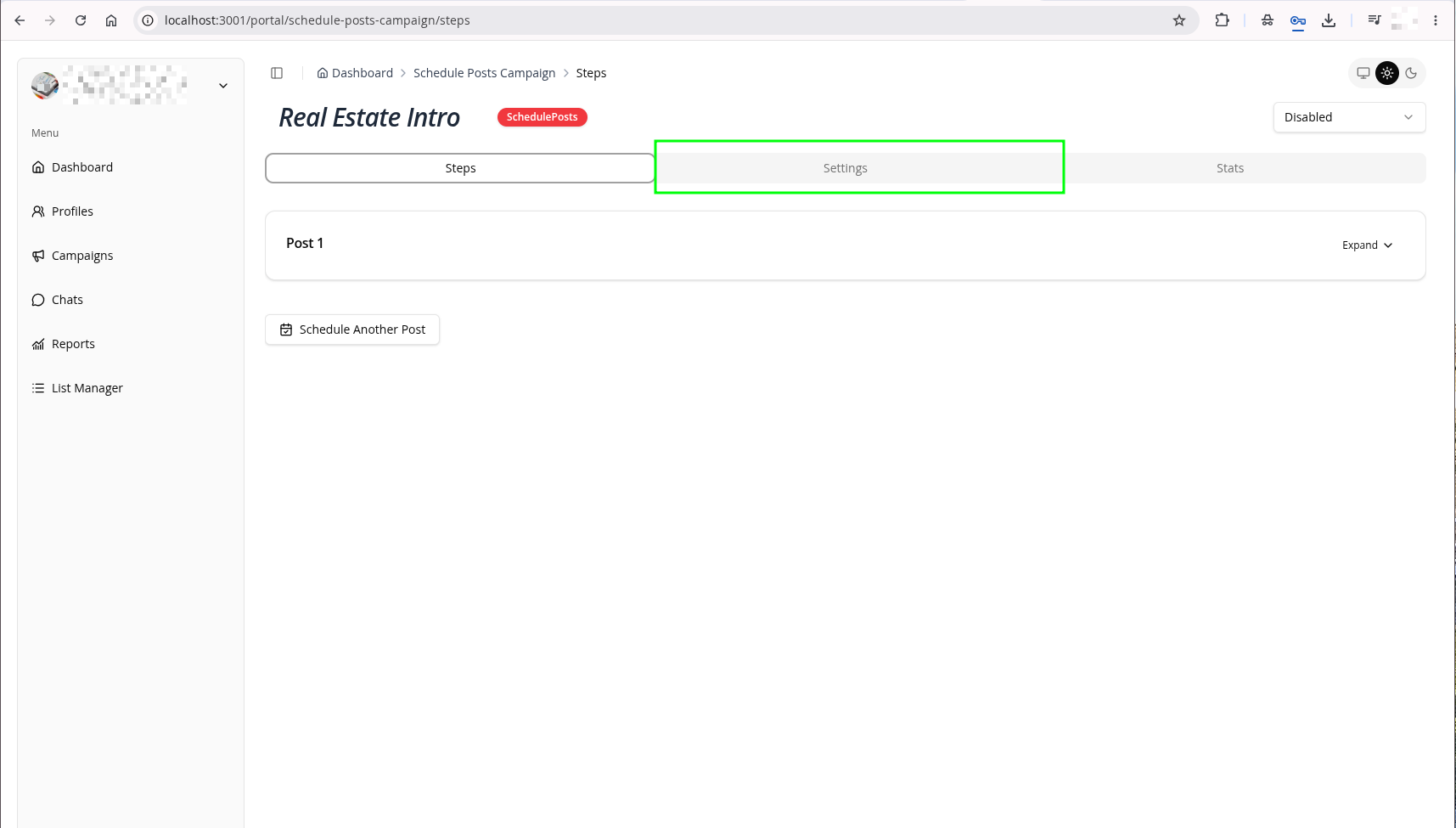 AI Personalization settings