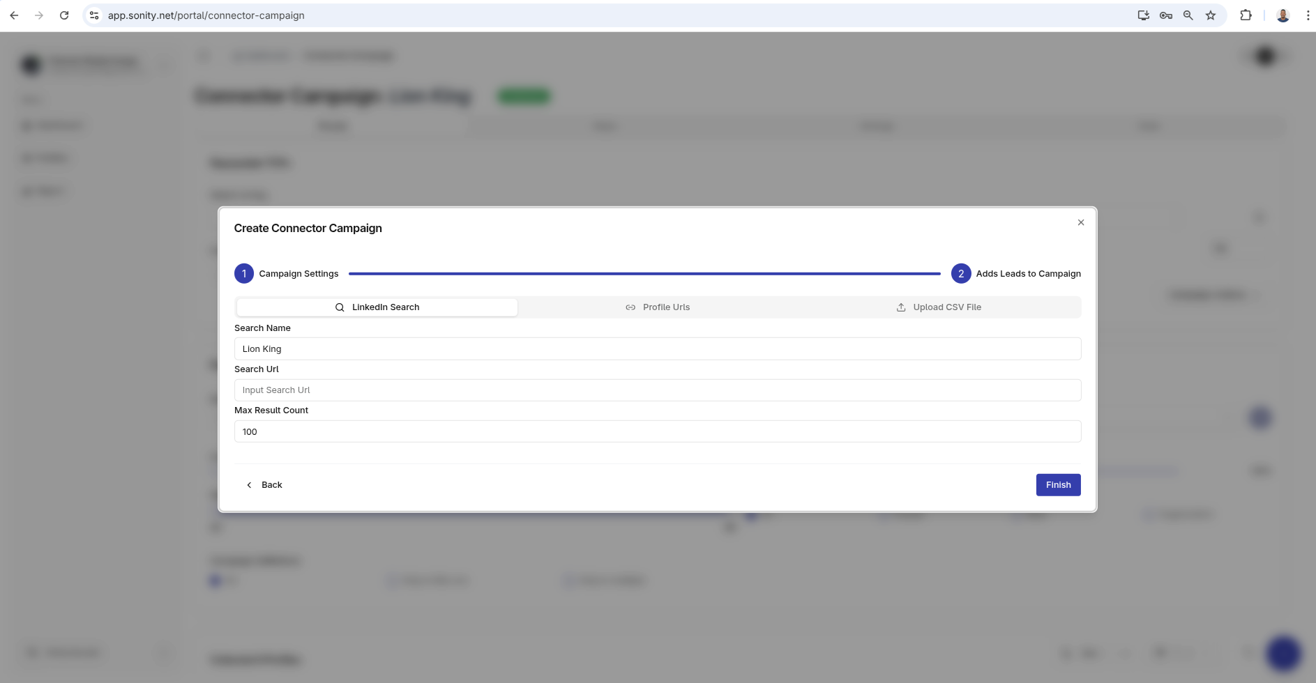 Add contacts to campaign