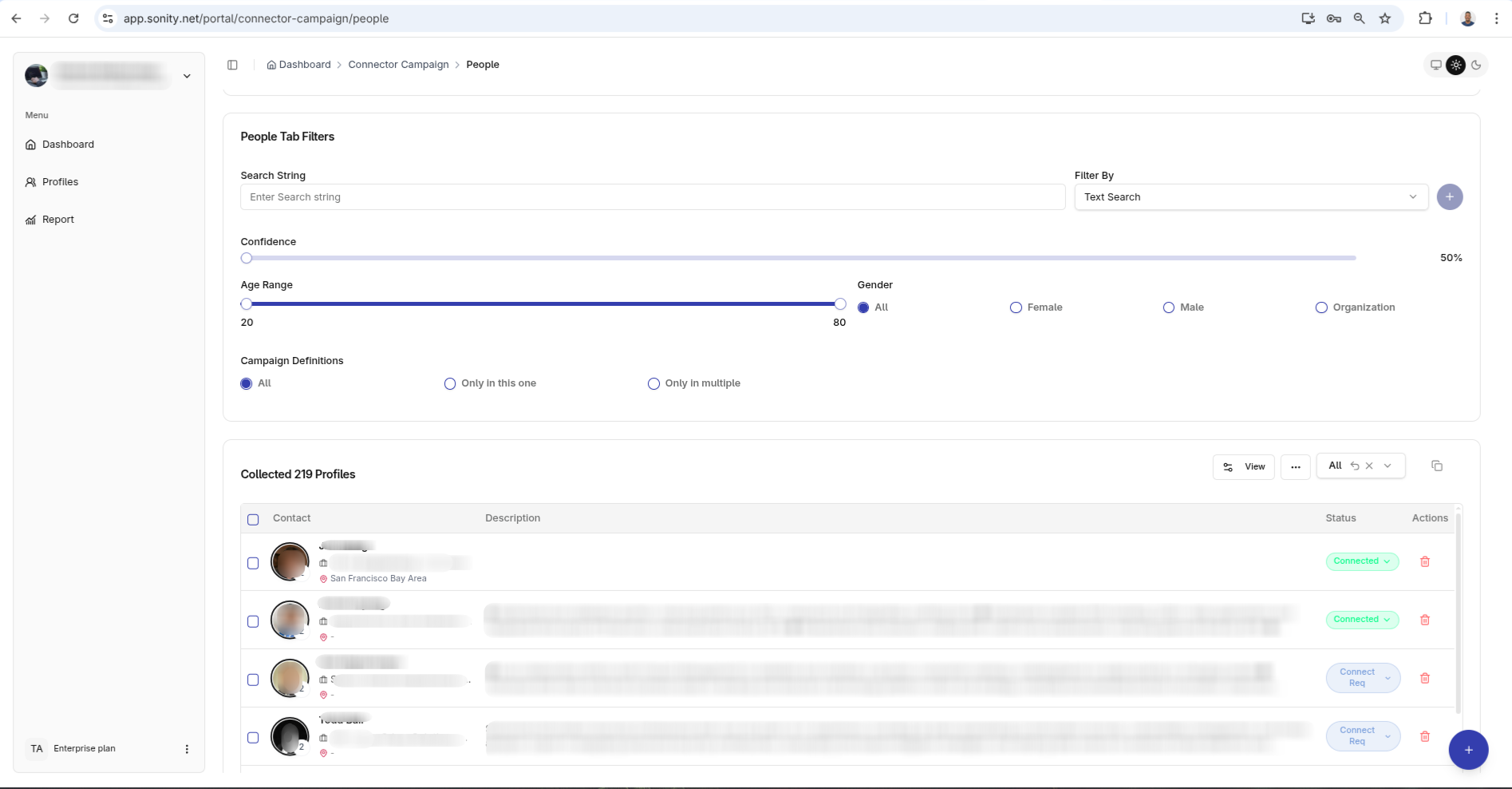 Upload contacts from CSV