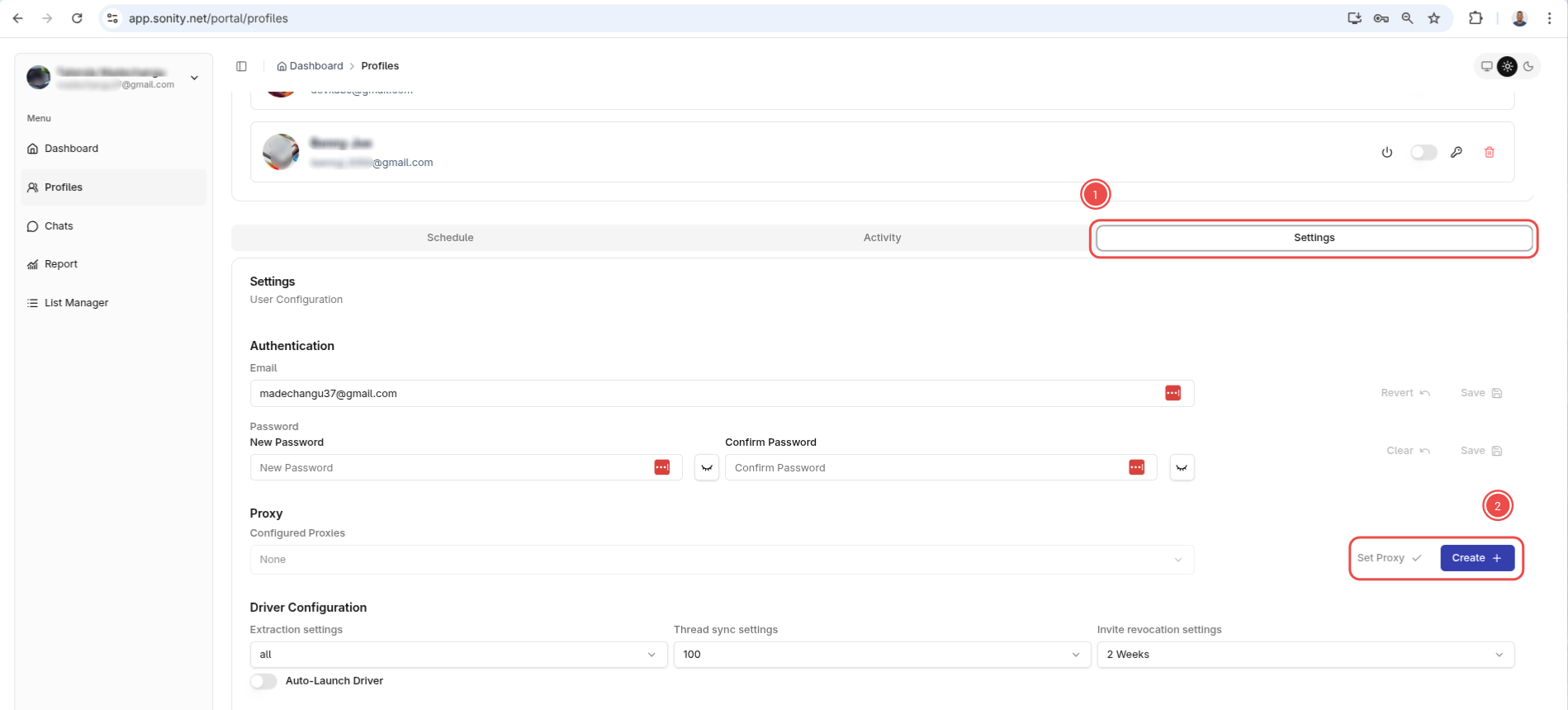 Create a schedule posts campaign