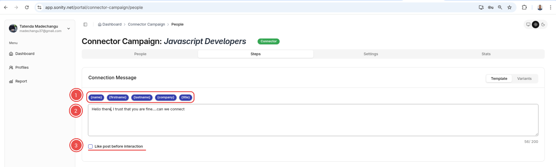 Create a schedule posts campaign