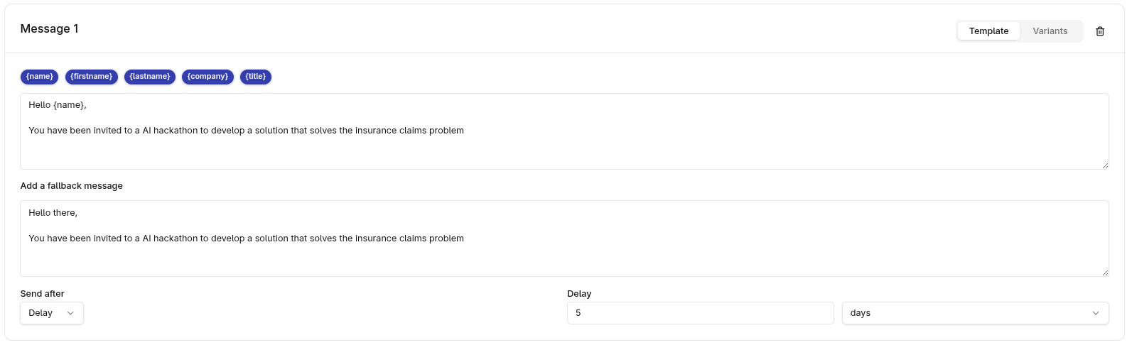 Create a schedule posts campaign